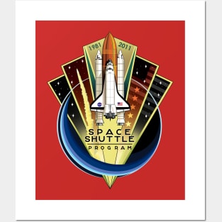 NASA Space Shuttle Program Commemorative Patch Posters and Art